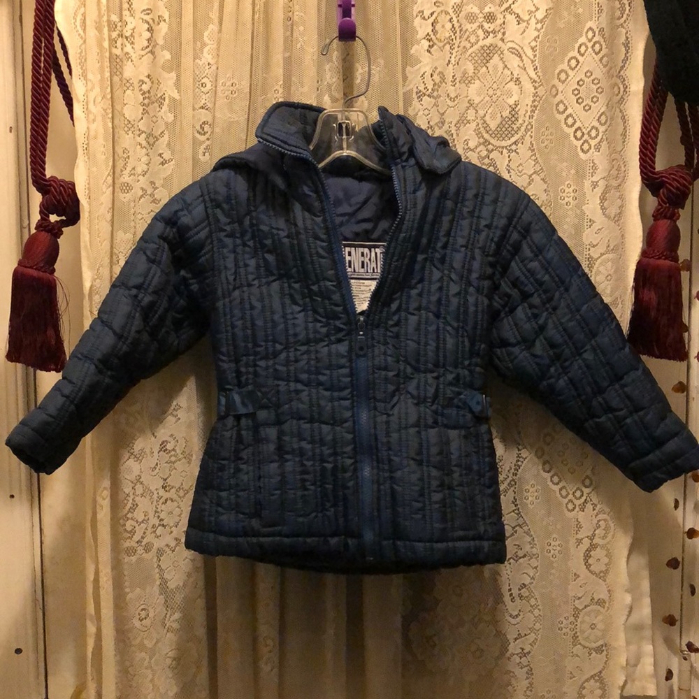 GENERATION-CHILDS NAVY QUILT JKT